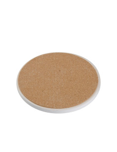 Round Ceramic Coaster W/ Cork 2