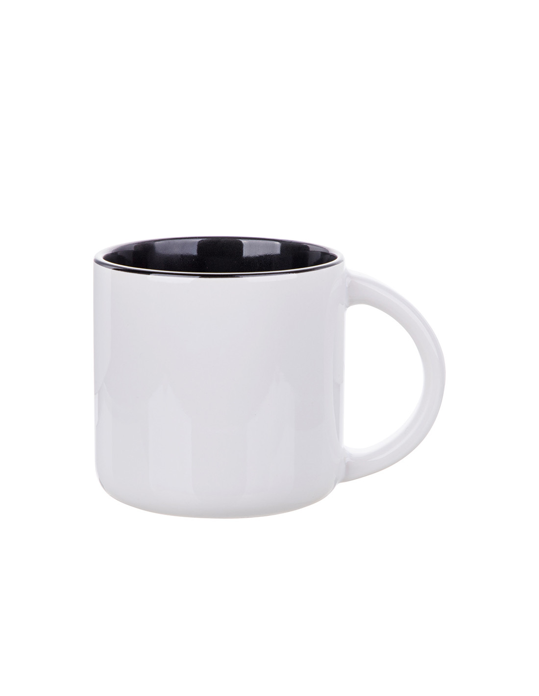 Tasse bicolore de 14 oz (noir)