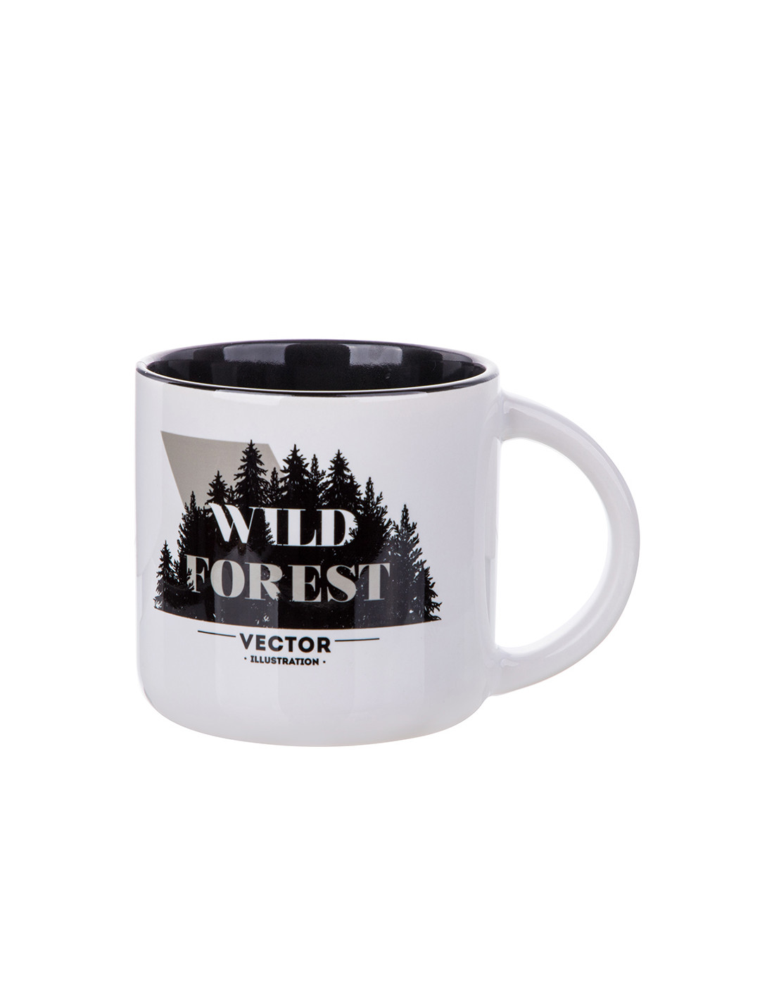 Tasse bicolore de 14 oz (noir)