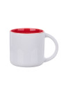Tasse bicolore de 14 oz (rouge)