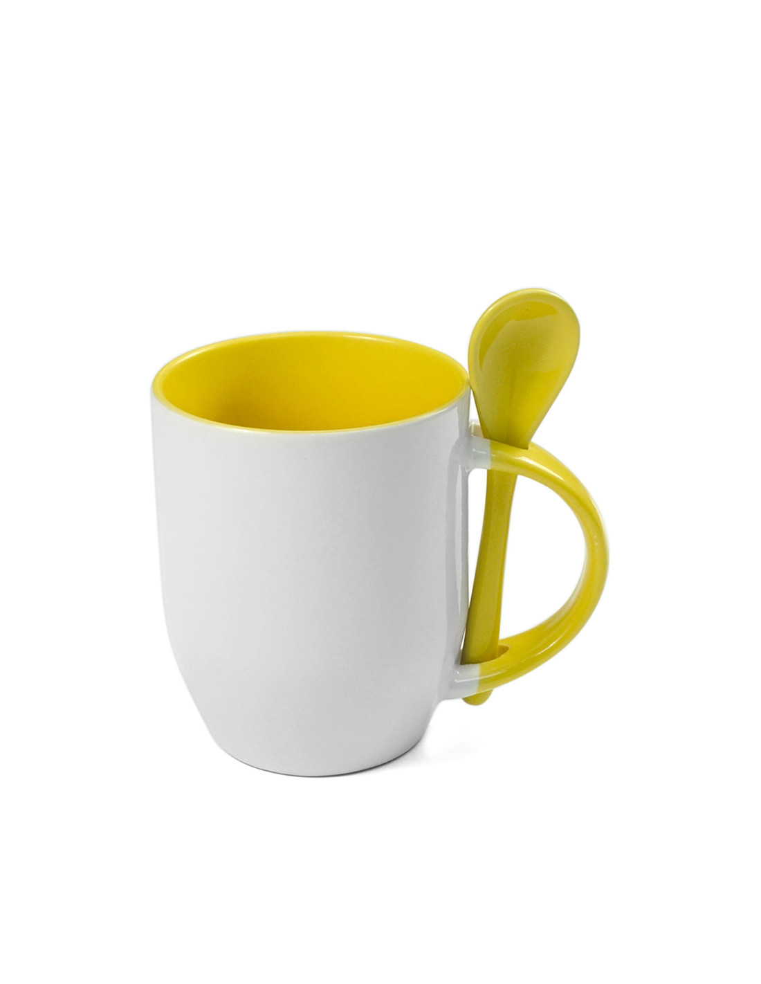 Tasse cuillère à sublimation couleur 11oz-jaune   
