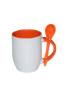 Tasse cuillère à sublimation couleur 11oz-Orange