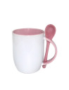Tasse cuillère à sublimation couleur 11oz-rose