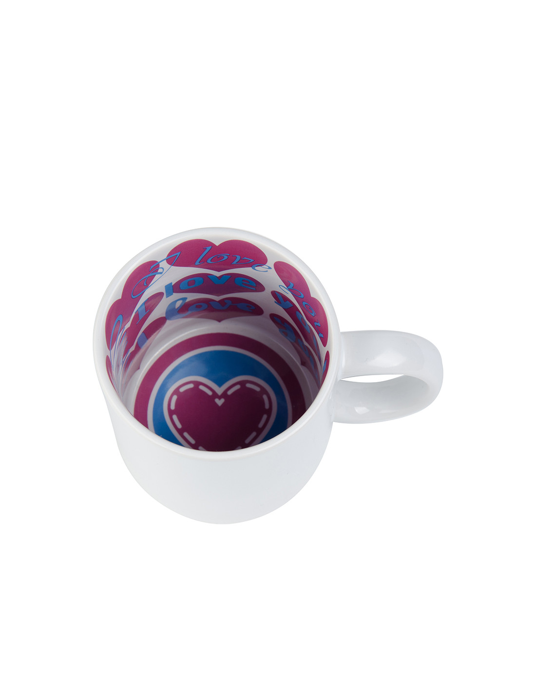 Tasse avec devise de 11 oz (Je t'aime)