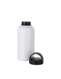 500ml Aluminium Water Bottle W/handle(White) 2