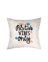 Housse de coussin en cuir par sublimation (40 x 40 cm, gris blanc)