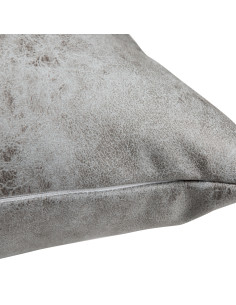 Sublimation Leathaire Pillow Cover (40*40cm, Dark Grey) 2