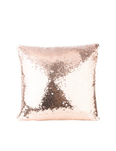 Flip Sequin Pillow Cover(Champagne w/ White)  