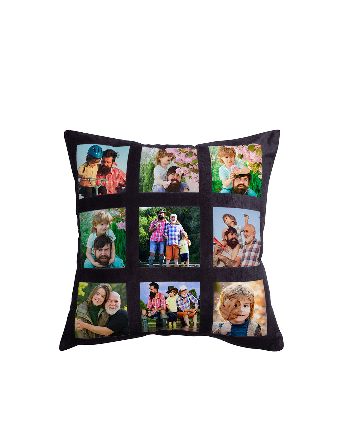 Housse de coussin en peluche à 9 panneaux par sublimation (40*40cm/15.75"x15.75")