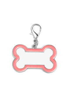 Sublimation Dog Tag(Pink Edge, 3*4.5cm)