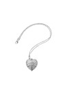 Collier coeur ailes d'ange (argent)