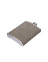 Flacon en acier inoxydable de 8 oz/240 ml avec couvercle en PU (gris foncé)