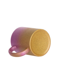 11oz/330ml Gradient Bottom Glitter Mug(Purple+Gold) 2