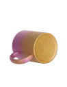 Tasse à paillettes à fond dégradé de 11 oz/330 ml (violet + or)