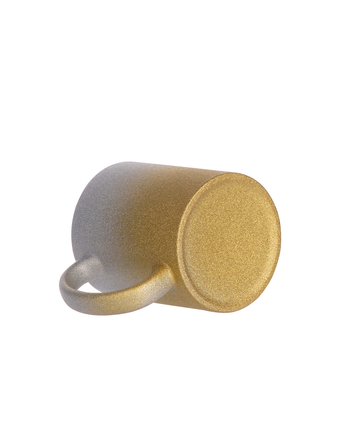 Tasse à paillettes à fond dégradé de 11 oz/330 ml (argent + or)