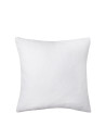 Housse de coussin carrée en peluche mélangée (blanc avec blanc, 40 x 40 cm)                               