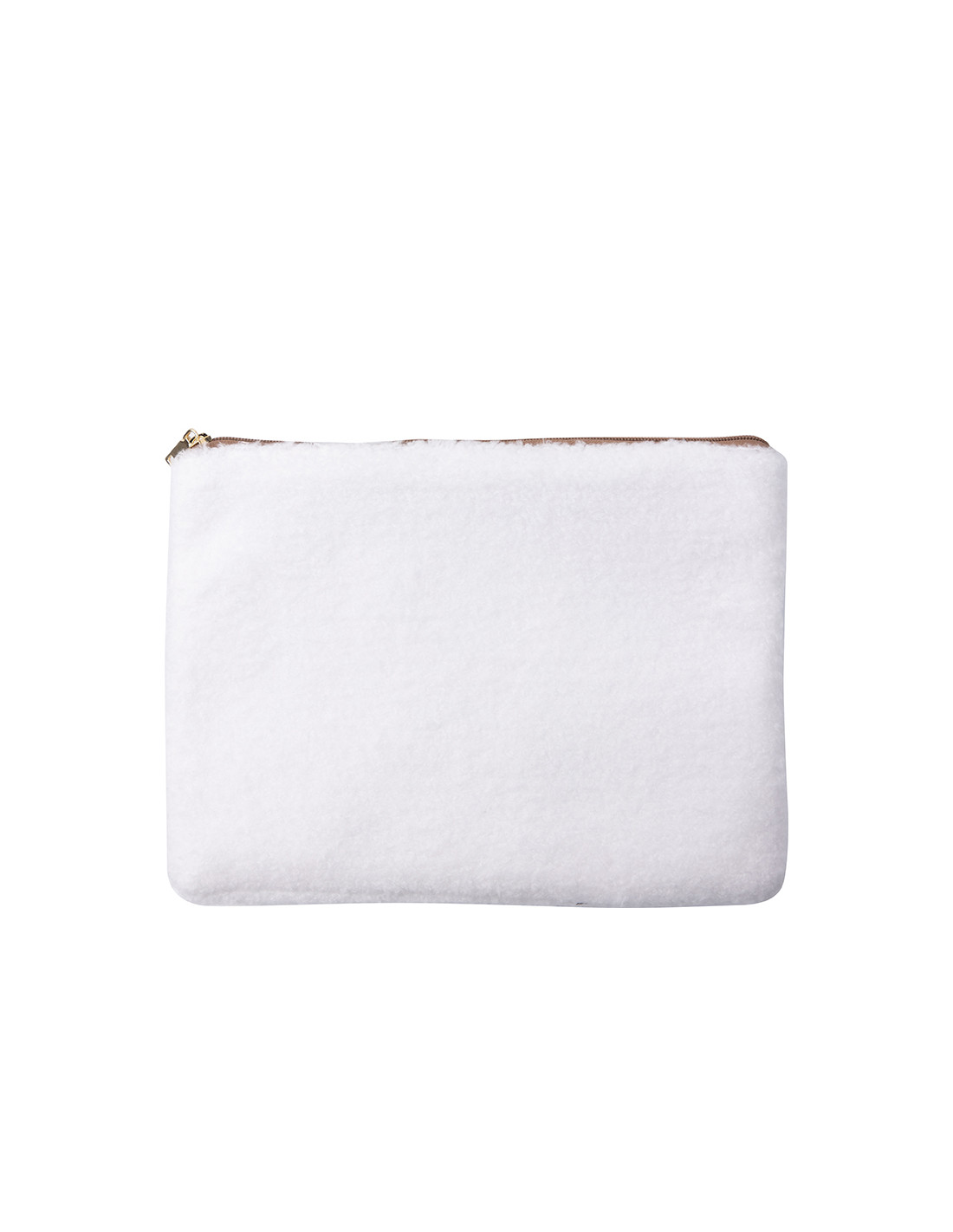 Crayon en peluche mélangé/étui de maquillage (blanc/bleu clair)