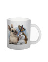Tasses en verre (givrées)