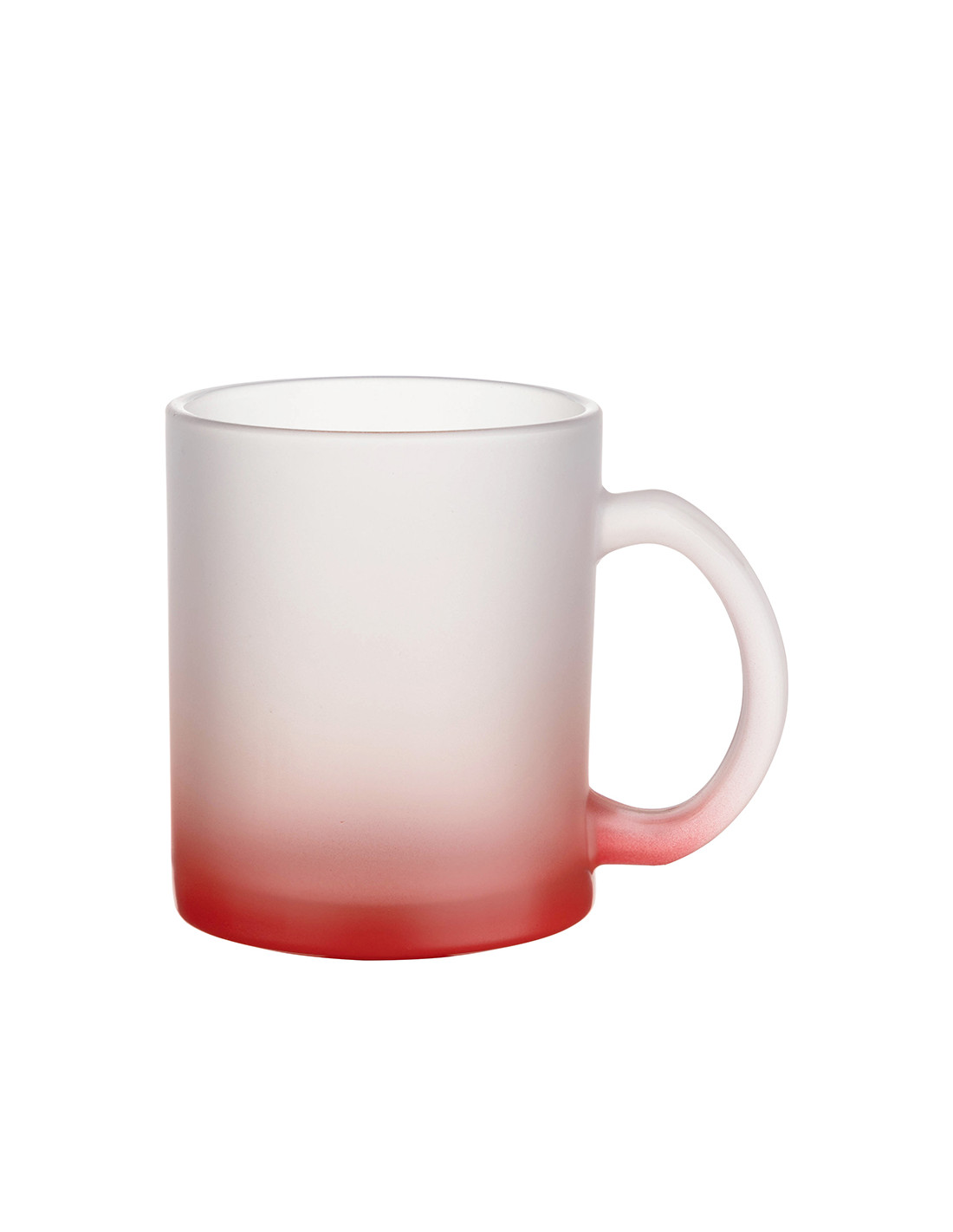 Tasses en verre 11oz dégradé rouge