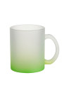 Tasses en verre 11oz dégradé vert