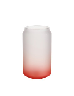 13oz/400ml Glass Mugs Gradient Red