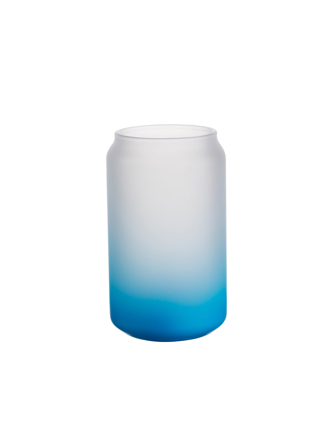 Tasses en verre 13oz/400ml dégradé bleu clair