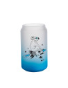 Tasses en verre 13oz/400ml dégradé bleu clair