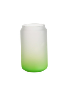 13oz/400ml Glass Mugs Gradient Green