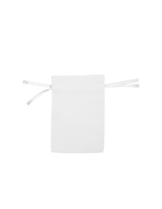 White Satin Drawstring Bag(15*19cm)