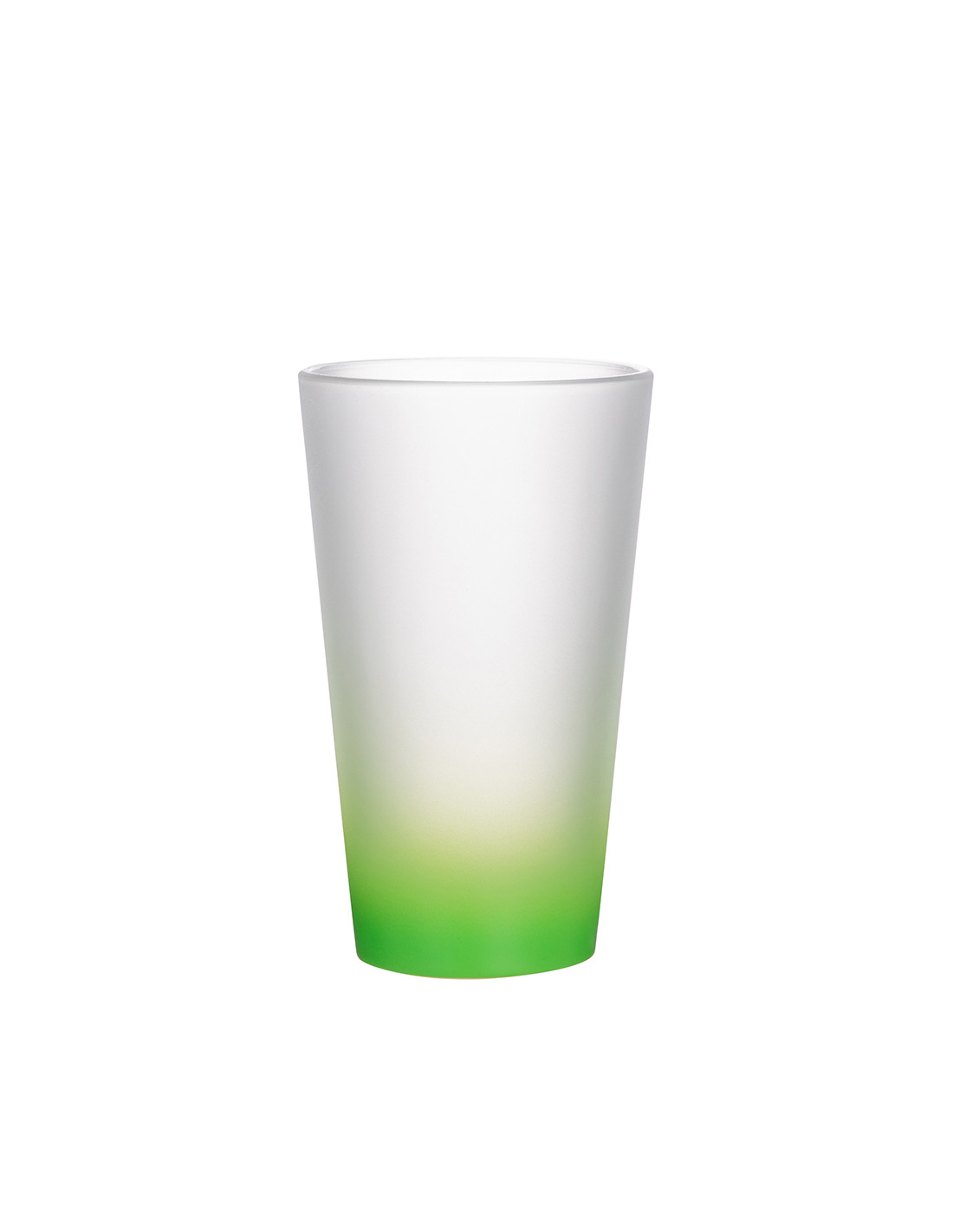 Tasse en verre de 17 oz (dégradé de couleur vert)