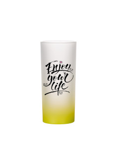10oz Glass Mug(Gradient Color Lemon Yellow) 2