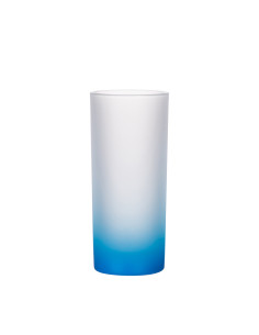 10oz Glass Mug(Gradient Color Light Blue)