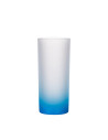 Tasse en verre de 10 oz (dégradé de couleur bleu clair)