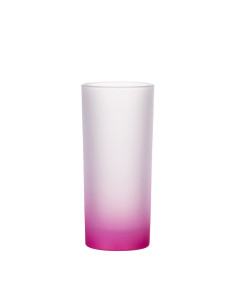 10oz Glass Mug(Gradient Color Rose Red)