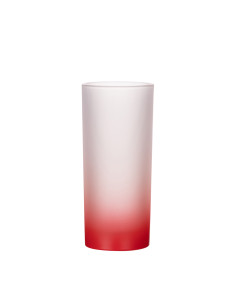 10oz Glass Mug(Gradient Color Red)