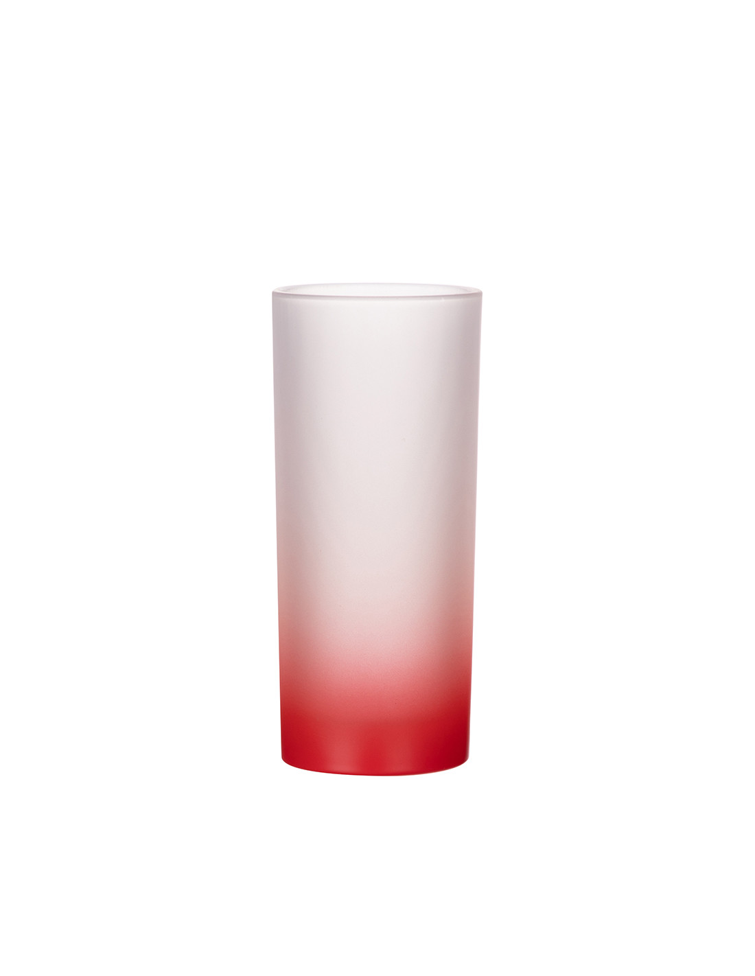 Tasse en verre de 10 oz (dégradé de couleur rouge)