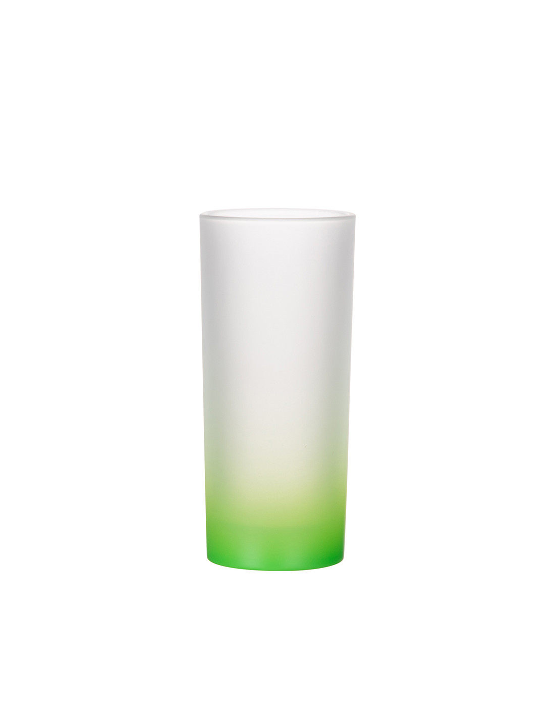 Tasse en verre de 10 oz (dégradé de couleur vert)