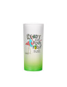 Tasse en verre de 10 oz (dégradé de couleur vert)