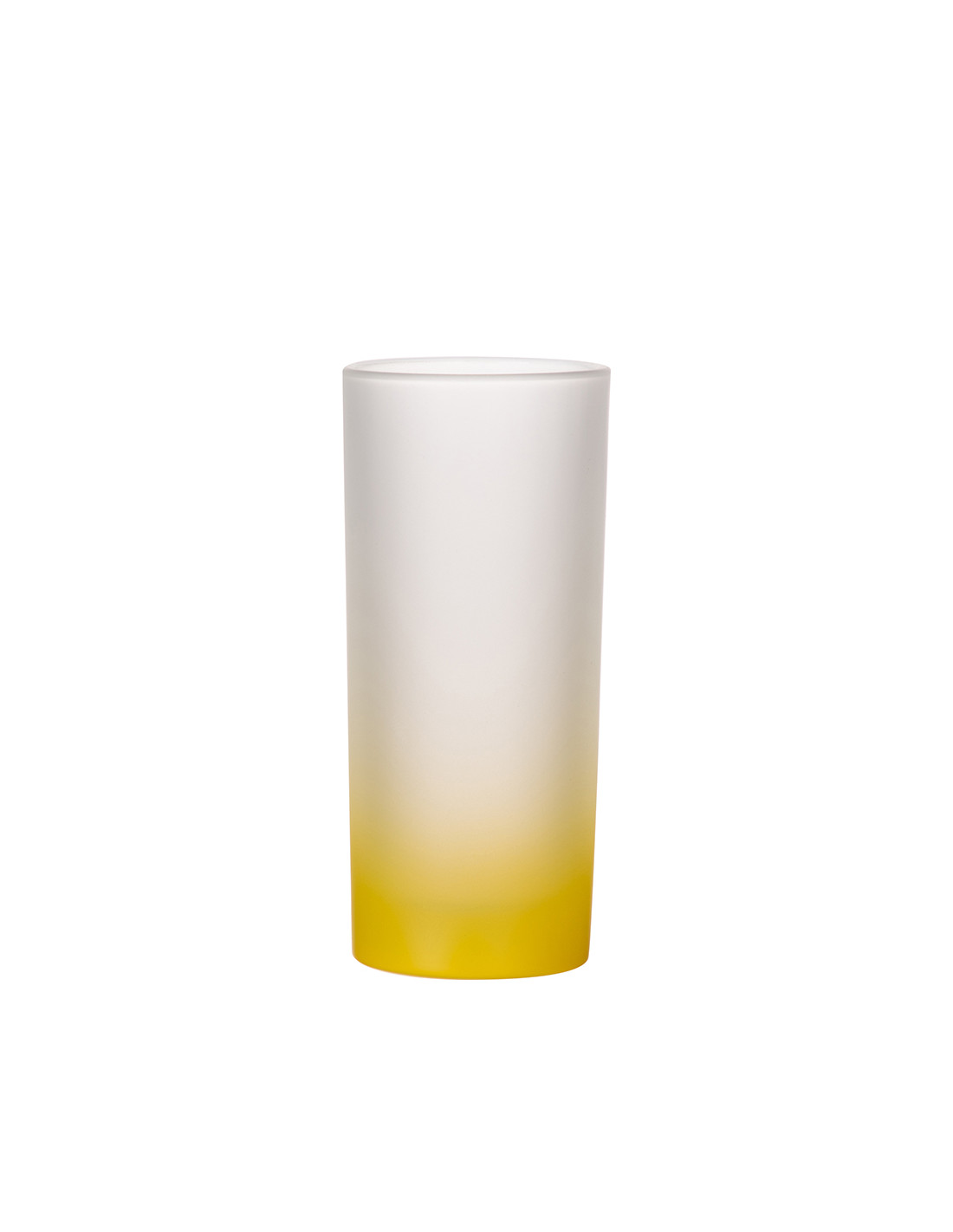 Tasse en verre de 10 oz (dégradé de couleur jaune)