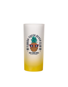 10oz Glass Mug(Gradient Color Yellow) 2