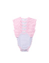 Combinaison bébé manches courtes Raglan XL (rose, 12-18 mois)