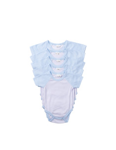 Baby Onesie Short Sleeve Raglan XL(Light Blue,12-18M) 2