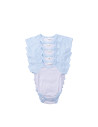 Combinaison bébé manches courtes Raglan XXL (bleu clair, 18-24 M)