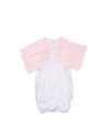 Chemise de nuit bébé manches longues Raglan M (rose, 3-6M)