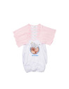 Chemise de nuit bébé manches longues Raglan L (rose, 6-12M)