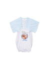 Chemise de nuit bébé manches longues Raglan XL (bleu clair, 12-18 M)