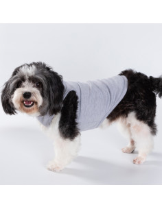 Sublimation Dog Top Tank T-Shirt  XS(Gray)