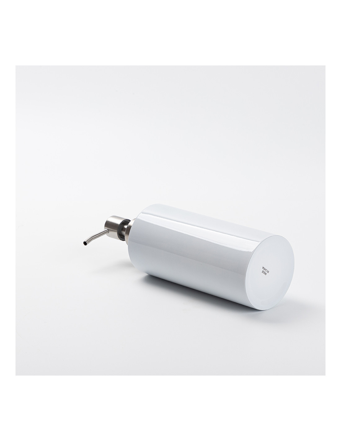 Distributeur de savon en acier inoxydable de 18 oz/550 ml (blanc)
