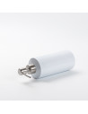 Distributeur de savon en acier inoxydable de 18 oz/550 ml (blanc)

