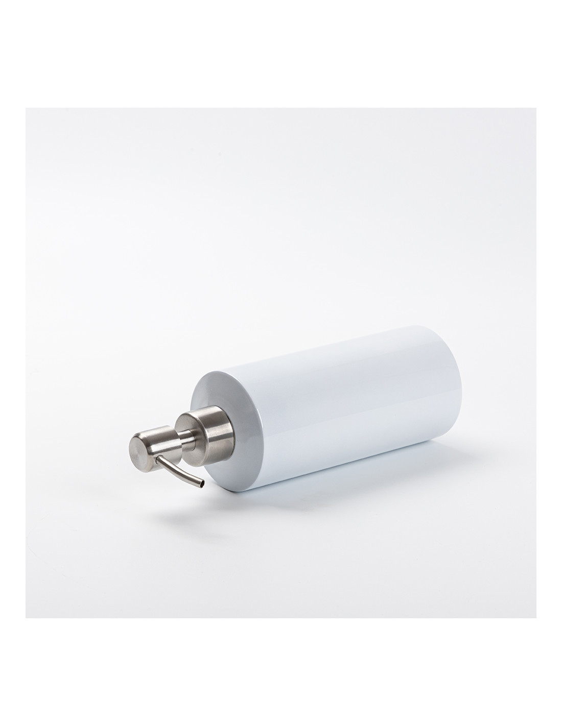 Distributeur de savon en acier inoxydable de 18 oz/550 ml (blanc)
